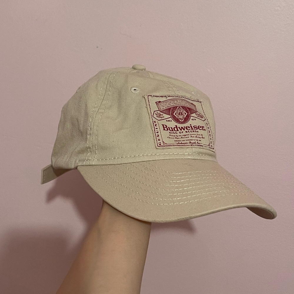 Beige Budweiser Hat